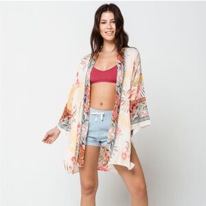 NWOT Billabong Fire Nights Kimono in S/M